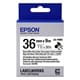 Epson LK-7WBC kabeltape zwart op wit 36mm (origineel)