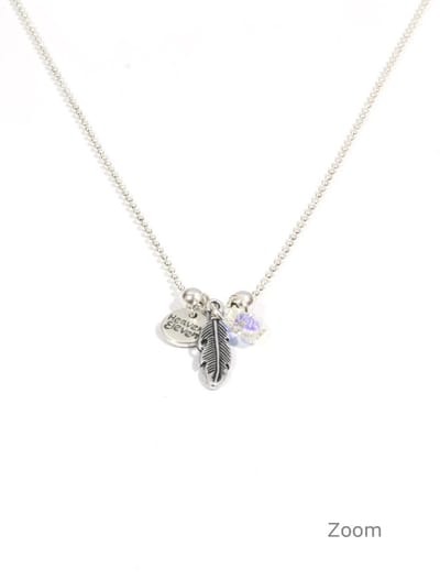 Heaven Eleven dames Ketting ballchain - swarovski elements hart