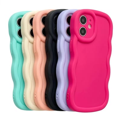 Meer kleurige siliconen telefoon hoesje set geschikt voor iPhone 16 Plus dames en meisjes – 6 stuks backcover met groot camera uitsparing, effen kleuren, flexibel ontwerp