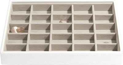 Medium Juwelen Doos - Wit, Perfect voor Organisatie van Sieraden