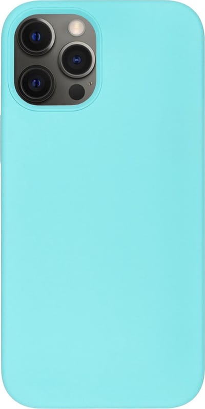 BMAX Siliconen hard case hoesje geschikt voor iPhone 12 Pro Max / Hard Cover / Beschermhoesje / Telefoonhoesje / Hard case / Telefoonbescherming - Blauw
