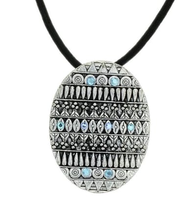 Behave - Vintage ketting dames - Ovale hanger - Boho stijl - 40,5 cm