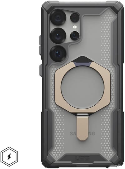 UAG Plasma XTE Hoesje Geschikt voor Samsung Galaxy S25 Ultra - Compatibel met MagSafe / Qi2 - Back Cover met Standaard - Ash/Titanium