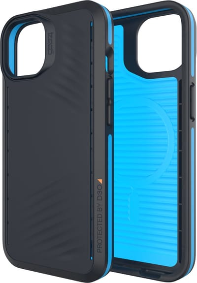 Gear4 Vancouver Snap D3O hoesje voor iPhone 13 - zwart en blauw