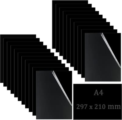 Dailygoods- Acrylplaat 1 mm - Zwarte Kunststof Plaat - DIY Displayprojecten - Handwerk - Schilderen - Sterk en Duurzaam - Kunststofplaat