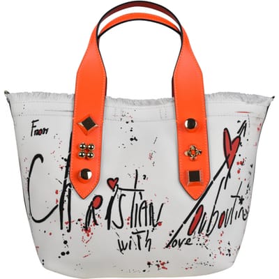 Christian Louboutin kleine draagtas Frangibus wit