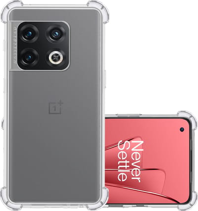 Hoesje - Geschikt voor OnePlus 10 Pro - Sterk & Shockproof - Siliconen Case - Back Cover - Telefoon Hoes Shock Proof - Transparant