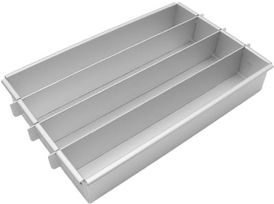 Dailygoods- Cakevorm Rechthoekig - Geanodiseerd Aluminium - Duurzaam - Eenvoudige Reiniging - 10 x 6 Inch - Voor Bruiloft/Verjaardag - Bakvorm