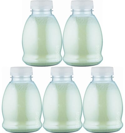 Scrubzout Zen Moment - 375 gram - Fles met trasparante dop - set van 5 stuks - Hydraterende Lichaamsscrub