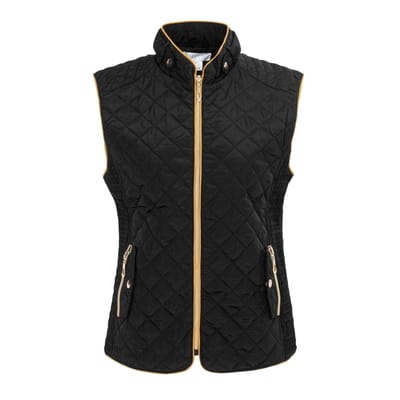Miso Dames/Dames Gewatteerd Gilet (Zwart)