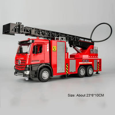 1:32 Bluswagen Watertankwagen Militaire Raketwerper Vrachtwagens Model Speelgoedauto Metaal Diecast Geluid Licht Modellen Jongens Cadeaus