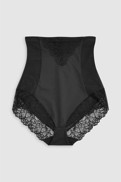 Next - Dames - Vormgevende slip met stevige buikcontrole en superhoge taille - Zwart