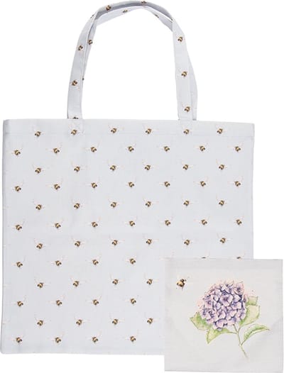 Wrendale Opvouwtas - 'Hydrangea' Foldable Shopper Bag