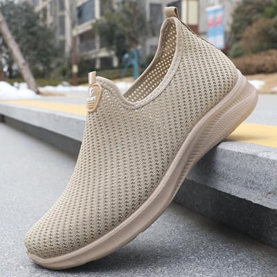 Herenschoenen Lente/Zomer Exclusief Zachte zolen Wandelschoenen Heren casual Ademende sportschoenen Sneakers 40 gray
