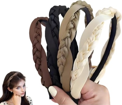 Vlechtbare satijnen haarbanden voor meisjes en vrouwen, antislip mode haaraccessoires voor elke gelegenheid