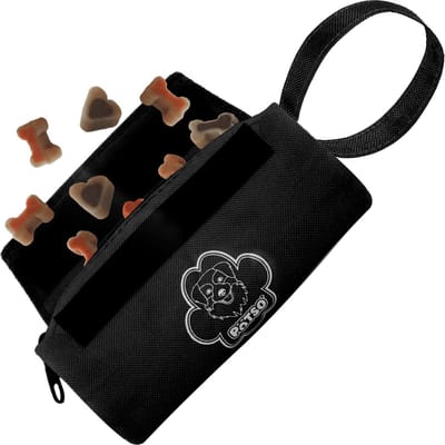 DoggyDish Patso Beloningstasje voor Trainingssnoepjes 18x7cm Zwart - Apporteer speelgoed - Dummy