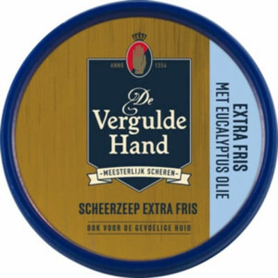 1 x Vergulde Hand - Scheerzeeptablet - Extra Fris - 75 gr - Koffiezetapparaat