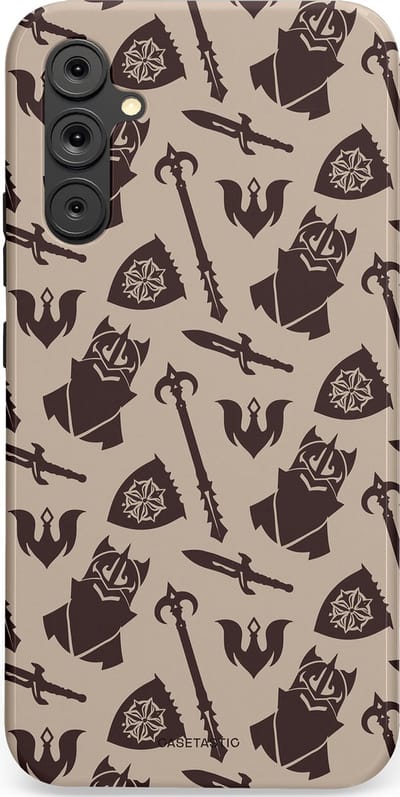 Casetastic Hoesje Geschikt voor Samsung A34 (5G) - Stijlvolle Beschermende Duo-layer Case - Eeuwige paladin