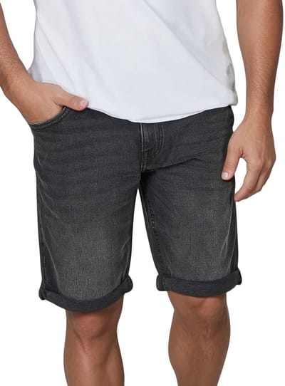 Tom Tailor Heren Short Broeken Josh regular/straight Fit Blauw W 30 Volwassenen Korte Jeans Broek Bermuda