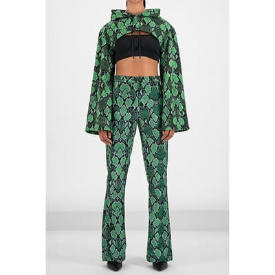 Daily Paper Green Snake Gelosna Top Maat: XS | Blouses Outlet | Dames | Groen