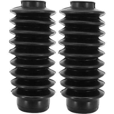 Paire de soufflet de fourche noir Ø31x41x175mm pour moto cyclomoteur cyclo