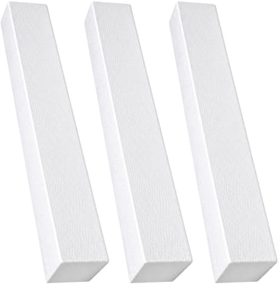 Piepschuim vormen - baksteen - 3x - 60 x 7,5 x 7,5 cm - styropor hobby / DIY vorm - basis knutselfiguren