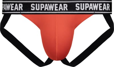 SUPAWEAR WOW Jockstrap Red - MAAT XL - Heren Ondergoed - Jockstrap voor Man - Mannen Jock