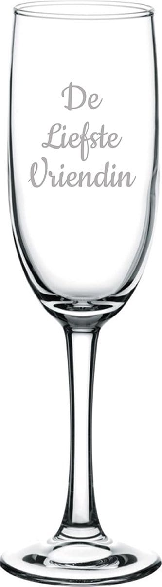 Gegraveerde Champagneglas 16,5cl De Liefste Vriendin