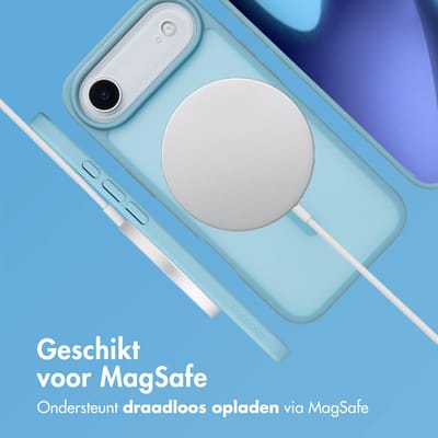 imoshion Hoesje - Geschikt voor iPhone 17 Air - Color Guard Backcover geschikt voor MagSafe - Lichtblauw