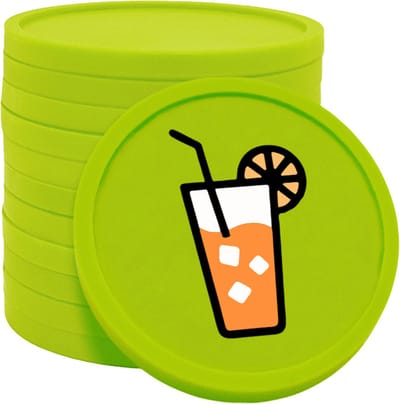 CombiCraft frisdrank munten lime groen Ø29mm enkelzijdig bedrukt - 100 stuks