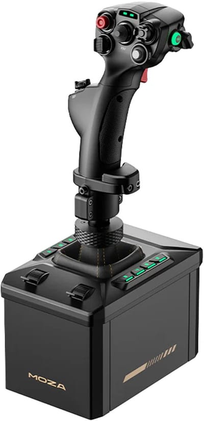 MOZA AB6 Flight Simulator Bundle – Force Feedback Joystick 6Nm – MHG Flightstick – PC