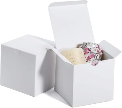 50 Stuks Witte Geschenkdozen voor Kinderen en Feestdagen - Perfect voor Verjaardagen, Bruiloften en Kerst