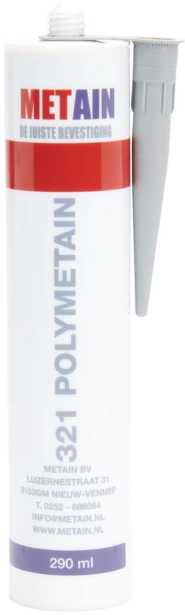 Verankeringskit voor Kluis en Brandkast - Polymet - Verlijmen en Verankeren Vloer & Wand - Grijs - 290 ml