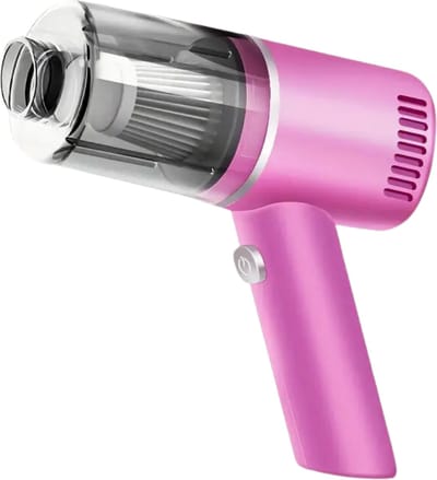 Bovista Kruimeldief - Handstofzuiger - Snoerloos - Draadloos - Auto Stofzuiger - Caravan - Best Verkocht - Car Vacuum Cleaner - Roze - Tegen Kruimels