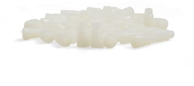 Dailygoods - Carpet socket - 50 x carpet holders - Ø 8 mm - Wit - Voor trapbekleding - Handig en duurzaam