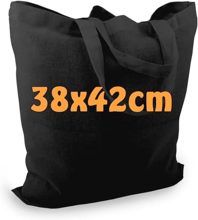 Katoenen tas met korte hengsels 38x42cm – Duurzaam en Eco-vriendelijk