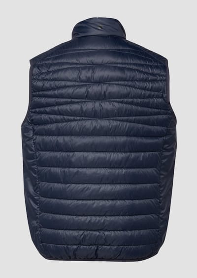 s.Oliver - male - Warm gewatteerd vest met opstaande kraag en contrasterende details