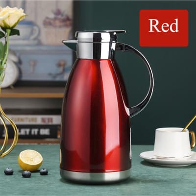 Dubbelwandige roestvrijstalen thermosfles koffie- en theepot thermisch geïsoleerde waterkan 1.5L 2L 2L