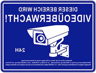 Beveiligingspanelen Camera - Waarschuwingsborden Observatie - Eigendom Beveiligen - Weerbestendig PVC Materiaal - 11x11 cm - Zwart Geel