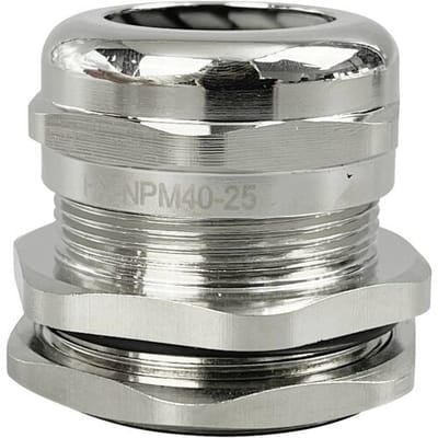 TRU COMPONENTS TC-10302852 Wartel M40 Messing (vernikkeld) Metaal 1 stuk(s)