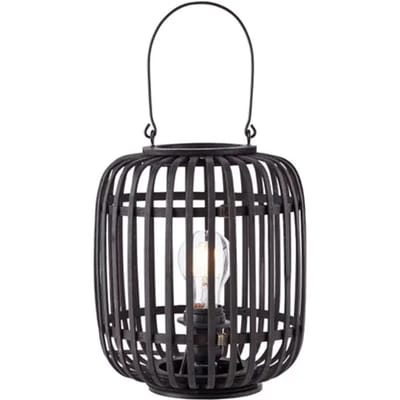 Brilliant Tafellamp Woodrow Bamboe Zwart E27