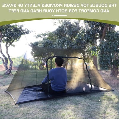 Grote Mosquito Net Camping Tent 240 x 140 x 110 cm - Waterdicht, Insectenwerend, Ideaal voor Wandelen en Kamperen