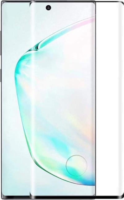 Ntech Screenprotector Geschikt voor Samsung Galaxy Note 10 Plus full cover Screenprotector - Zwart