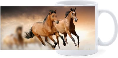 Beker - Bruine paarden