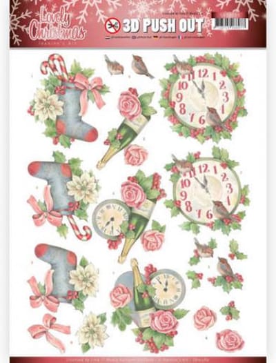 3D Pushout - Jeanine's Art - Lovely Christmas - Lovely Christmas Time