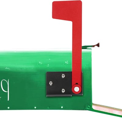 Brievenbusvlag - Post indicator - Post Bezorging - Roestvrij metaal - 194 x 7 cm - Rood