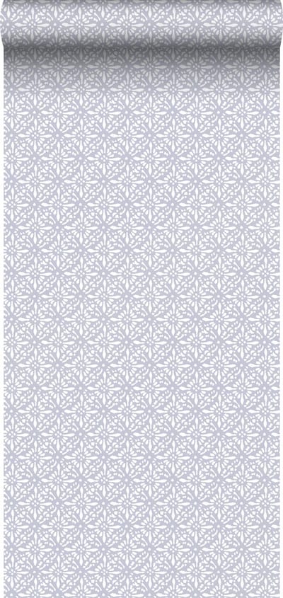 ESTAhome behang oosters motief lila paars - 50 x 900 cm - 139424