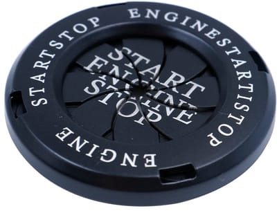 Allecto - Auto Push Start Knop Cover - Anti-Kras Bescherming - Universele Decoratie Protector Ring - Hoogwaardige Zinklegering - Geschikt voor vers...