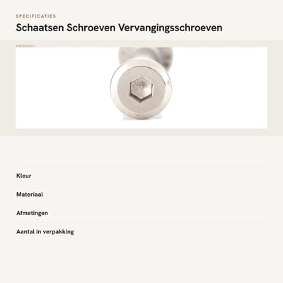 Dailygoods- Schaatsen Schroeven 10 stuks - Vervangingsschroeven - 31mm/36mm - IJzer - Geschikt voor nagelschaatsen - Inclusief gereedschap - Inline Skate Schroeven