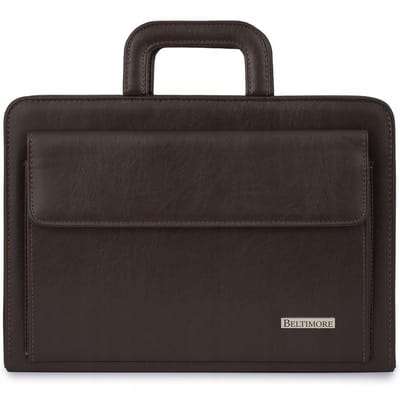 Leren Aktetas Organizer A4 voor Werk - Bruin Beltimore